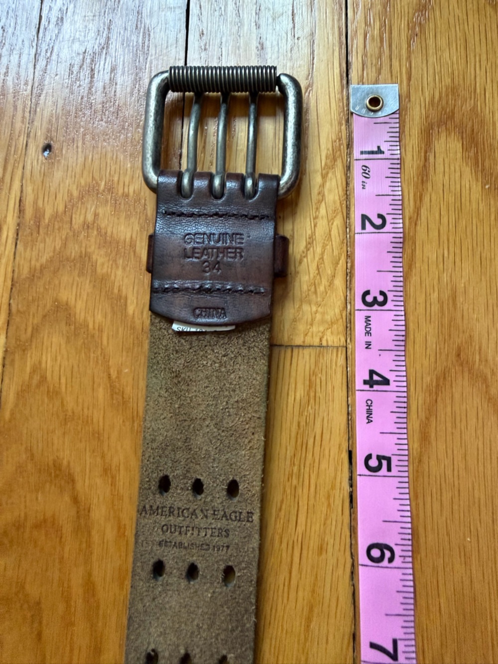 American Eagle Leather Belt - Picture 4 of 5